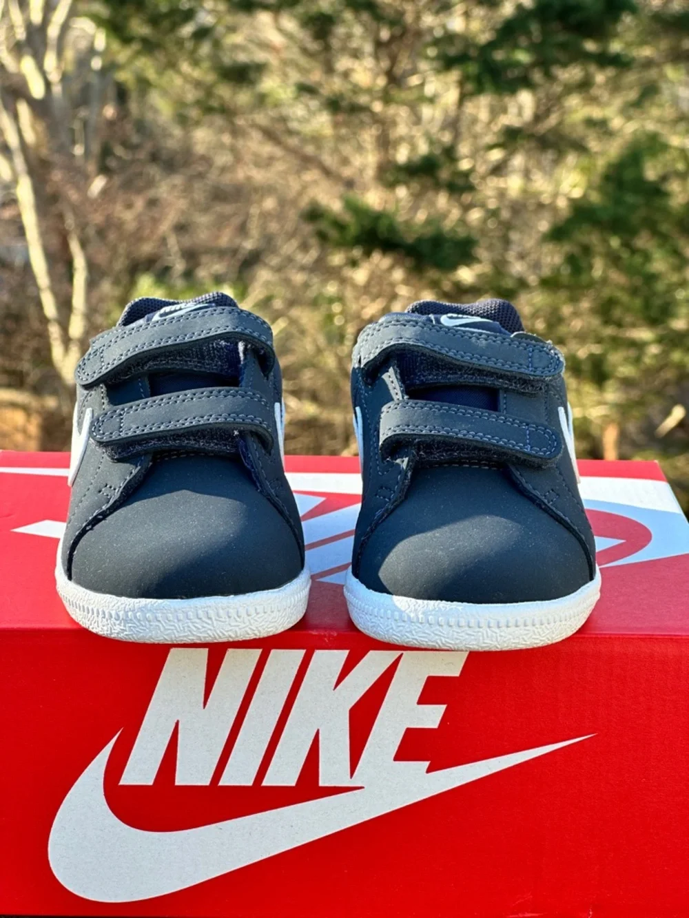 Nike Court Royale TDV Toddler Low Casual Sneaker (Navy White) Size 8C NEW